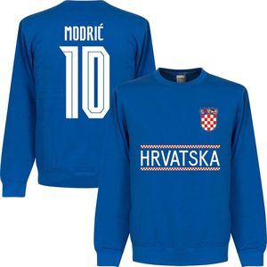 Kroatië Modric Team Sweater 2021-2022 - Blauw - XL