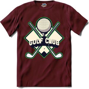 Golf Club | Golf - Golven - T-Shirt - Unisex - Burgundy - Maat S