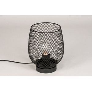 Lumidora Tafellamp 74085 - VERA - E27 - Zwart - Metaal - ⌀ 18 cm