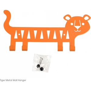 Rex London - Kapstok Tijger - Tiger Wall Hanger - Metaal - Oranje