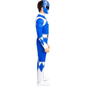Funidelia | Blauw Power Rangermasker voor jongens - Films & Series, Superhelden, Tekenfilms - Accessoires voor kinderen, kostuum accesoires - Blauw
