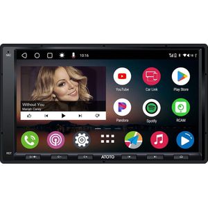 Dubbel DIN Auto Stereo - Android Auto Compatibiliteit - 7-inch Touchscreen - Quad-Core Processor - Bluetooth USB-tethering - Handsfree Bediening - Hoogwaardige Audio-ondersteuning