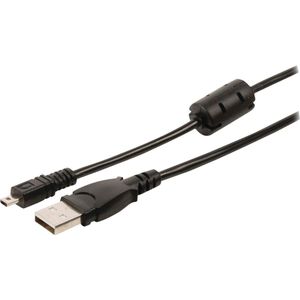 USB 2.0 Kabel USB A Male - 8-Pins Male 2.00 m Zwart