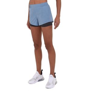 TCA Dames Perform 2-in-1 Hardloopshorts met Binnenste Compressie Short en Ritszakje - Paars, M