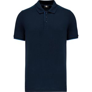 WK. Designed To Work Contrasterende polo Day To Day korte mouwen WK270 - Navy / Light Royal Blue - S