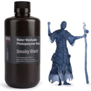 Elegoo – Water Washable Resin 1kg – Smoky Black