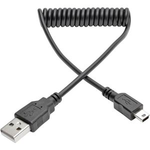 Tripp-Lite U030-006-COIL USB 2.0 A to Mini-B Coiled Cable (M/M), 6 ft. TrippLite