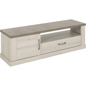Tv-meubel Mentor 157cm - gebleekte helvezia eik