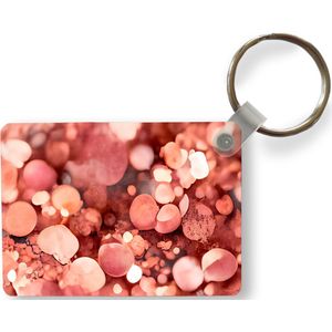 Sleutelhanger - Abstract - Glitter - Roze - Luxe - Uitdeelcadeautjes - Plastic