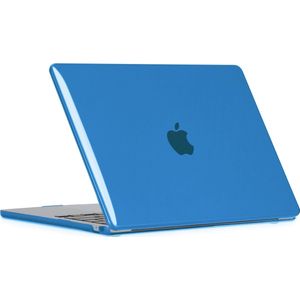 Mobigear Laptophoes geschikt voor Apple MacBook Air 15 Inch (2023-2024) Hoes Hardshell Laptopcover MacBook Case | Mobigear Glossy - Donkerblauw - Model A2941