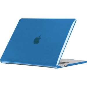 Mobigear Laptophoes geschikt voor Apple MacBook Air 15 Inch (2023-2025) Hoes Hardshell Laptopcover MacBook Case | Mobigear Glossy - Donkerblauw - Model A2941 / A3114 / A3241