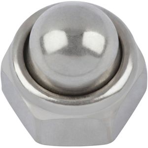 Wurth - DIN 986 roestvast staal A2 70 blank - Zeskantdopmoer met klemdeel (niet-metalen inzetstuk) DIN 986 RVS A2, blank - x 100 st
