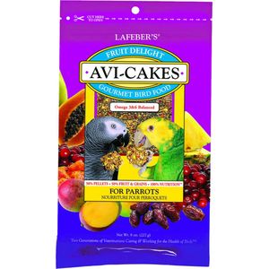 Lafeber Avi-Cakes Fruit Delight Parrot - Vogelvoer - 227 g