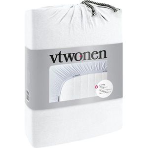 vtwonen Cover Hoeslaken - Wit - 140/160 x 200/220 cm