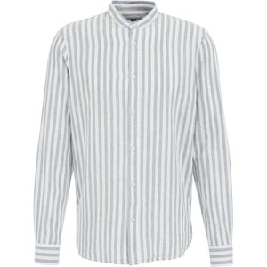 WE Fashion Heren overhemd van linnenmix