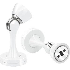 Magnetische Deurstoppers voor Plinten - Roestvrijstalen Deurstoppers met Zachte Vangst en Sterk Magnetisch Effect