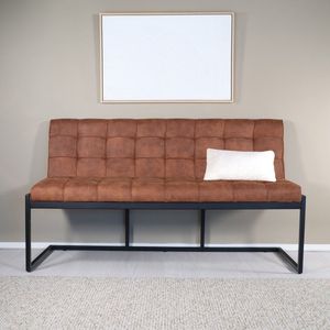 Eetkamerbank 160cm Vito cognac microvezel