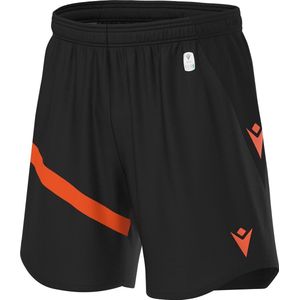 Macron Shen Eco Short Kinderen - Zwart / Oranje | Maat: 7-8 Y