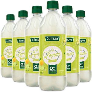 Slimpie Limonade Siroop Lemon - 6 x 650 ml - Voordeelverpakking