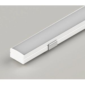 Leddle - LED Verlichting Bar -WIT Aluminium profiel , Inclusief Dekking Voor Profiel en LED strip 2700K Warm Wit licht- Directe 220V aansluiting - Dimbaar - Geen driver nodig - Keuken - Slaapkamers - Woonkamers-IP67 Waterdicht