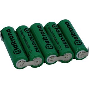 Beltrona RTU5AAZ Accupack Aantal cellen: 5 Batterijgrootte: AA (penlite) Z-soldeerlip NiMH 6 V 2200 mAh