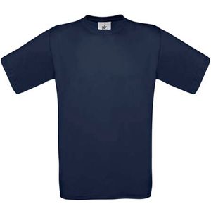T-shirt Kind 1/2 Y (1/2 ans) B&C Ronde hals Korte mouw Navy 100% Katoen