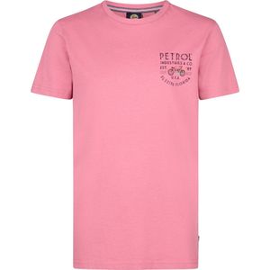 Petrol Industries - Jongens Backprint T-shirt Pearlside - Rood - Maat 140