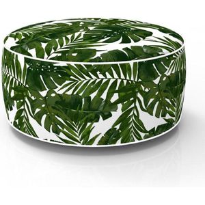 Hamilton Bay Outdoor - Opblaasbare poef - Tropic - 53cm rond - 20cm hoog