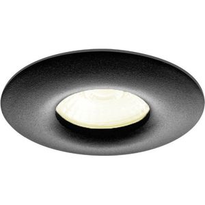 Inbouwspot Minea met Philips HUE White - voor badkamer / overkapping / buiten - inbouwspot - Zwart - rond - IP65 - GU10 - Buitendiameter: 82MM - boorgat: 70-75MM - min. Inbouwdiepte: 70MM