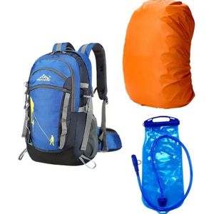 CarryQuest® - Backpacks - Backpack - Blauw - Rugzak - Waterzak - Wandel rugzak - Regenhoes - Alles-in-één - Outdoor - Wandelen - Fietsen - Klimmen - Trekking - 51cm x 32cm x 20cm - Backpack Organizer