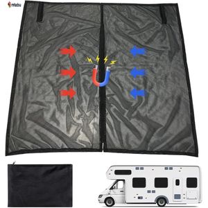 Retadou - Klamboe, vleugeldeur, kofferbakafdekking, zonwering, met dubbele ritssluiting, 180 x 150 cm, autoachterklep, muggennet, autoinsectennet, voor bestelwagens, campers, caravans