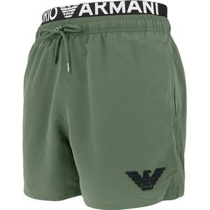 Emporio Armani double waistband zwemshort groen - XL