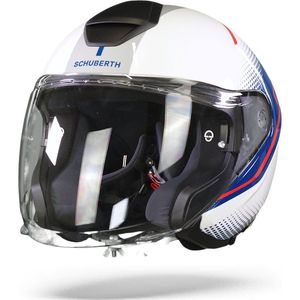 Schuberth M1 Pro Mercury White Blue S - Maat S - Helm