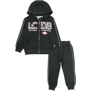 Lee Cooper Joggingpak / Huispak LC zwart Kids & Kind Meisjes Zwart - Maat: 110/116