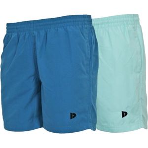 2-Pack Donnay Sport/Zwemshort Toon - Sportbroek - Heren - Petrol-blue/Aruba blue (620) - maat 3XL