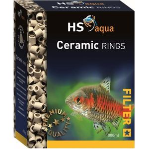 HS-aqua Ceramic Rings | Keramisch Filtermateriaal | Inhoud: 1000ml
