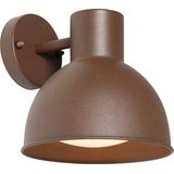 QAZQA natas - Industriele Wandlamp voor buiten - 1 lichts - D 23.8 cm - Roestbruin - Industrieel - Buitenverlichting