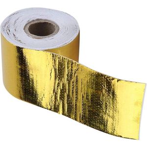 Portable Adhesive Tape Fine Finish Heat Shield for Car Maintenance (Gold 10 m x 5 cm)