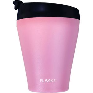 FLASKE Koffiebeker Coffee Cup - Flower - 200ml - RVS Koffiebeker to Go van 200ML