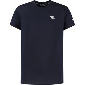 Ballin Amsterdam - Jongens Slim fit T-shirts Crewneck SS - Dark Blue - Maat 8