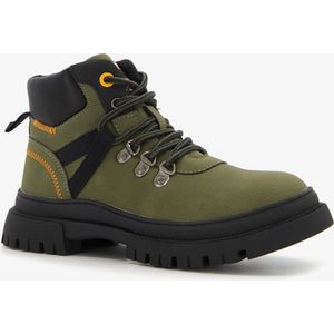 Blue Box jongens veterboots groen - Maat 33 - Uitneembare zool