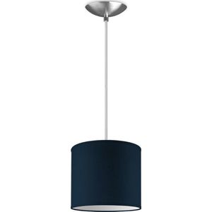 Home Sweet Home hanglamp Bling - verlichtingspendel Basic inclusief lampenkap - lampenkap 20/20/17cm - pendel lengte 100 cm - geschikt voor E27 LED lamp - donkerblauw