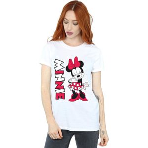 Disney Dames/Dames Minnie Mouse Giechelend Katoenen Vriendje T-shirt