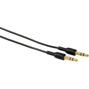 Hama Audio Kabel 3.5mm Jack Plug - 3.5mm Jack Plug Stereo,0.5m Zwart