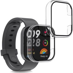 kwmobile Cover Xiaomi Redmi Mi Watch Lite 3 - Transparant - 2 Stuks