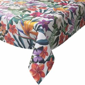 MixMamas Tafelkleed Gecoat - 140 x 250 cm - Tropical Borders