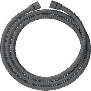 Snel te installeren doucheslangvervanging - 79"" roestvrijstalen en messing fittingen voor installatie zonder gereedschap - Extra lange doucheslangbevestiging voor handdouche (grijs, 1/2"" NPT)