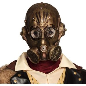 Boland - Latex hoofdmasker Gaspunk - Volwassenen - Robot - Halloween en Horror- Steampunk- Sciencefiction