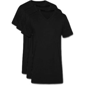 3 stuks Bonanza V-hals T-shirt - Zwart - M/L