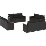 vidaXL-12-delige-Loungeset-met-kussens-poly-rattan-zwart